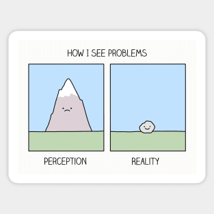 Perception vs reality Sticker